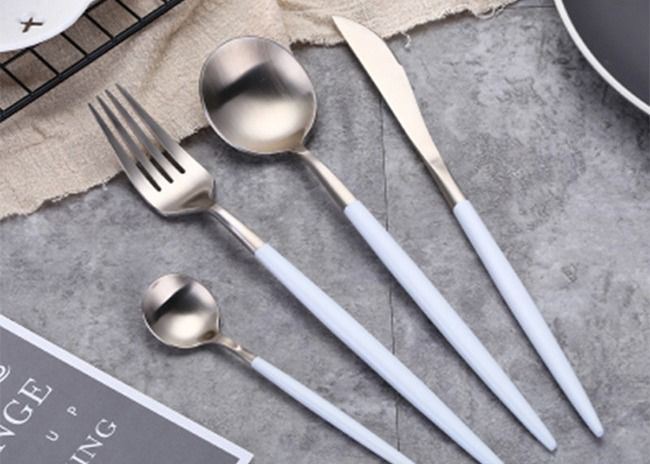 Odorless Portugal 24pcs Stainless Silverware Sets